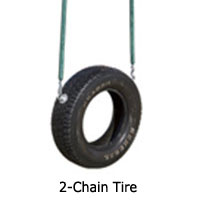 2 chain tire swing