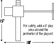 Swingset Package B-44-6 dimensions