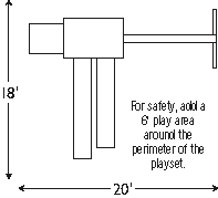Swingset Package B-46-9 dimensions