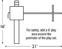 Swingset Package B-55-7 footprint