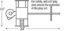 Swingset Package GA-44-5 footprint