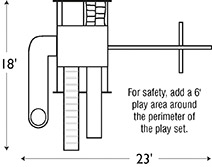 Swingset Package GA-65-4 footprint