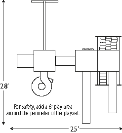 Swingset Package GTA-510-6 footprint