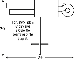 Swingset Package H-68-7 footprint