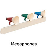 Megaphones for playset