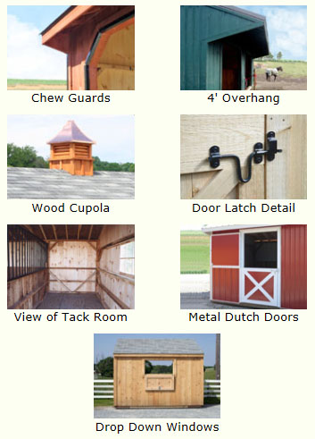 The Horse Barn Shed options
