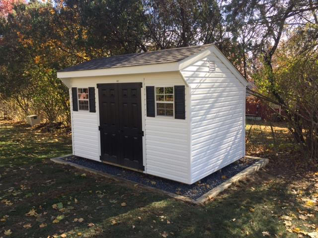 The Saltbox Wood Shed with ramp