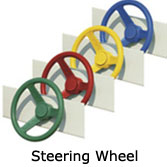 Steering wheel for playset