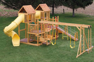 Wood Swingsets, Playsets & Playhouses